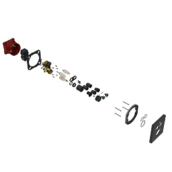 Встраиваемый смеситель для душа VSCV-321T-MMB двухфункциональный, термостатический, черный, , шт