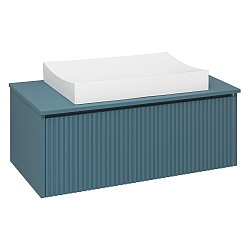 Тумба подвесная Monaco/90см/1 ящ/аквамарин/AQUA DE MARCO