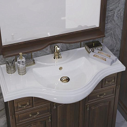 Тумба Opadiris Риспекто 100, цвет орех антикварный (под раковину Классик 105)