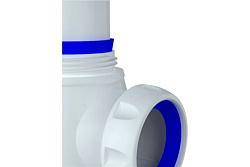 B412P Сифон для мойки с выпуском 3 1/2 на Ø 40, без перелива с нержавеющей чашкой без отвода в канал