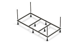 Рама д/ванны: Nike 150 NEW метал. в комплекте со сборочным пакетом, Сорт1