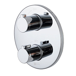 Встраиваемый термост смеситель для душа, на один выход, без аксессуаров, латунь/хром LM7823C