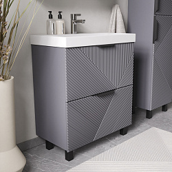 Тумба напольная Geometry 70.2Y графит (9696-70v)