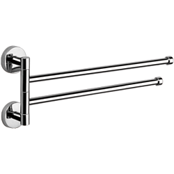 Держатель для полотенец, двойной, поворотный 400 мм, хром HB112