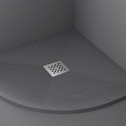 Поддон для душа из искусственного камня  VST-4SQ1010A, 1000*1000*25, антрацит, , шт