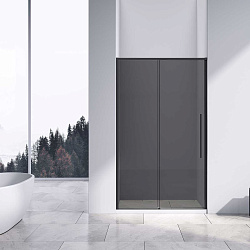 Душевая дверь Slim-N VDS-4SN120CGB, 1200, черный, стекло тонированное, , шт