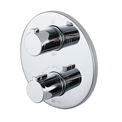 Встраиваемый термост смеситель для ванны и душа, на три выхода, без аксессуаров, латунь/хроLM7828C
