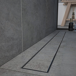 Corpa Nera Salieri/Сальери душевой трап 80 см под плитку с гидрозатвором