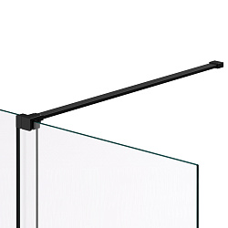 Душевая перегородка Walk-In VSW-1WSL120CLB, 1200*2000, черный матовый, стекло прозрачное, , шт