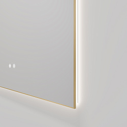 Зеркало LED VLM-4F120GM-2 1200х800 c сенсорным выключателем, антизапотевание, вороненая сталь, , шт