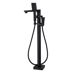 Напольный смеситель для ванны, высота излива 80 см, длина 23 см, поворотный переключатель, латунь/чё