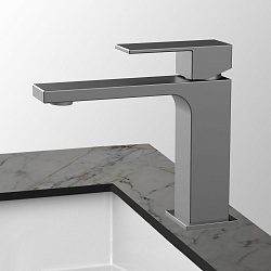 Смеситель для раковины Cube VBF-1C01GM однорычажный, вороненая сталь, , шт