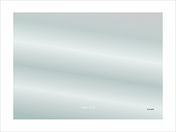 Зеркало: LED 060 pro 80*60, с подсветкой, антизапотевание, часы, Сорт1