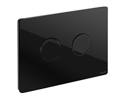 Вывод Кнопка: ACCENTO CIRCLE, пневматическая, стекло, черный глянцевый, Сорт1