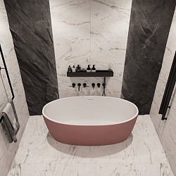 Corpa Nera Bosso/Боссо ванна акриловая отдельностоящая 170х76х58, синий матовый