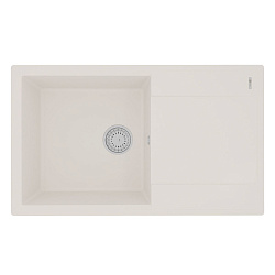 IMANDRA 840 Мойка кухонная из кварцгранита цвет: жасмин  комплектация: крепеж, сливная арматура с пе