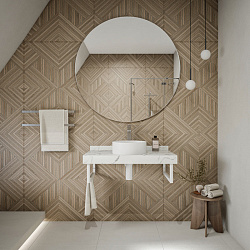 Corpa Nera Grossi/Гросси столешница 90 под раковину керамогранит, белый мрамор