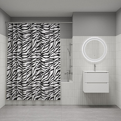 Штора для ванной, 200x180 см, Полиэстер, IDDIS, BB03P18i11