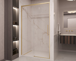 Душевая дверь Stella VDS-1ST150CLG, 1500, брашированное золото, стекло прозрачное, , шт