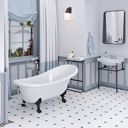 Edelweiss ванна /Nova Gel/белая/золотые ножки(170см*78см*75см) Ванны/AQUA DE MARCO