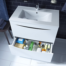 Тумба напольная, белая, 80 см, Cloud, IDDIS, CLO80WFi95. Ум.0138000i28