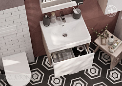 Тумба-умывальник Асти 55 белый/ясень шимо (Адриана 55)