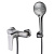 ВЫВОД BRONX Смеситель для душа с 3-х режимной лейкой Ø110 мм, латунь/графит, LM3703GM