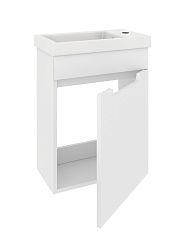 Тумба подвесная CITY 45 /1 дв/правая/раковина Фостер (45см)/AQUA DE MARCO