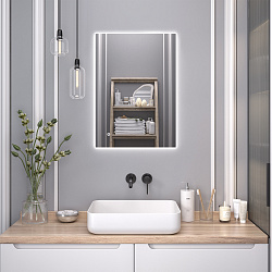 Зеркало/LED-подсветка (50см*70см) сенсор.выключатель Sirius/AQUA DE MARCO