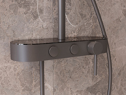 Душевая стойка VSFS-402GM, вороненая сталь, , шт