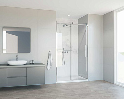 Душевая дверь Como Soft VDS-1CS120CL, 1200, хром, стекло прозрачное, , шт