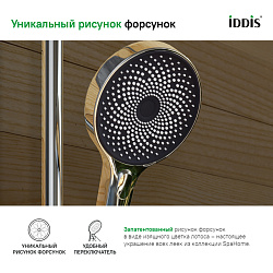 Лейка для душа, хром, SpaHome, IDDIS, SPA3F0Ci18