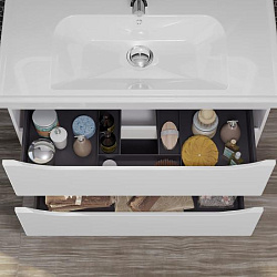 Тумба Opadiris Элеганс 90, цвет белый матовый (под раковину CeraStyle FRAME 90)