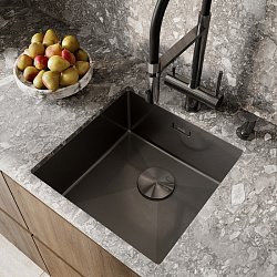 Декоративная накладка, нерж. сталь, графит, Kitchen Line, IDDIS, CAPGM00i59