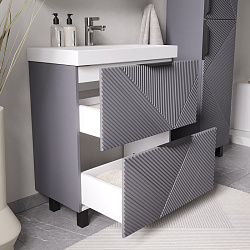 Тумба напольная Geometry 70.2Y графит (9696-70v)