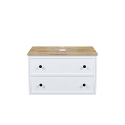 Тумба подвесная, со столешницей, 80 см, белый матовый, Torr, IDDIS, TOR80WBi95K