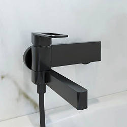 Смеситель для ванны, черный, Slide, IDDIS, SLIBL00i02WA