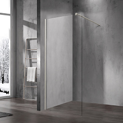 Душевая перегородка Walk-In VSW-1H100CLBN, 1000*2000, брашированный никель, стекло прозрачное, , шт