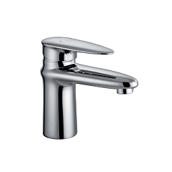 Смеситель для раковины, монолитный, высота излива 9 см, длина 11 см, латунь/хромLM4406C