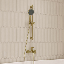 Шланг для душа,золото матовое, ПВХ, 1.5м, IDDIS, 04P15MGi19