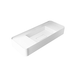 Раковина из искусственного камня Vincea VWB-6S312MW, 1200*400*150, подвесная, цвет белый матовый, , 