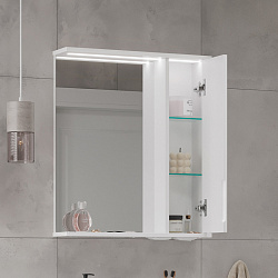 Зеркало-шкаф Lake 60 правое (белый)