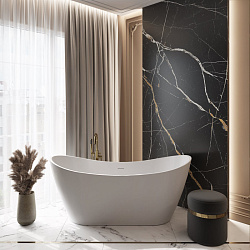 Corpa Nera Bonini/Бонини ванна акриловая отдельностоящая 170х80х58, синий матовый