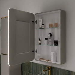 Шкаф зеркальный с подсветкой Desert 570х860 левый, амарок