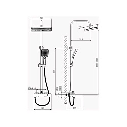 Душевая система, B24672