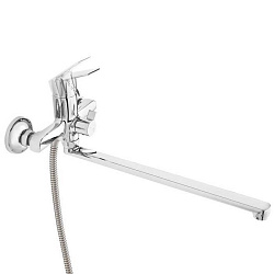 Смеситель для ванны с длинным изливом,  Nelson, Milardo, NELSBLCM10