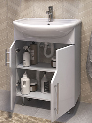 Тумба под раковину Turin 600-2-0 (Уют 60) (в разобранном виде)