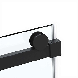 Душевая дверь Como Soft VDS-1CS110CLB, 1100, черный, стекло прозрачное, , шт