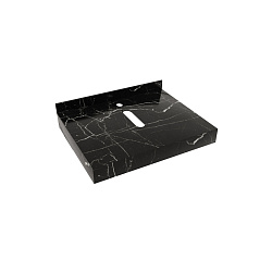 Corpa Nera Grossi/Гросси столешница 60 под раковину керамогранит, черный мрамор