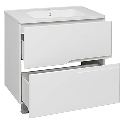 Тумба /2 ящ /напольная/белый/раковина Palermo(80см)Florentina/Palermo/AQUA DE MARCO